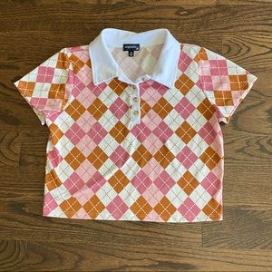 Juniors cropped shirt